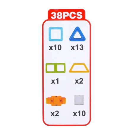 Magnetic designer "Mini-magic magnet", 38 parts-4