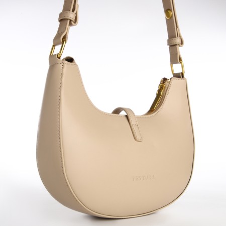 Female bag Textura, small size, beige color-2