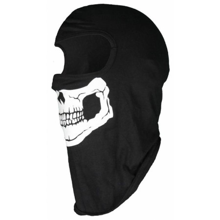 Sub -lap muzzle, balaclava, black with white print-2