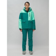 Ski costume is female, size 50, turquoise color