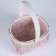 Wicker basket, sequoia, 17.5x15x11.5/23.5 cm, pink