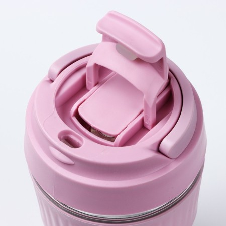 A glass with a lid "Caution, hot", 350 ml, glass-4