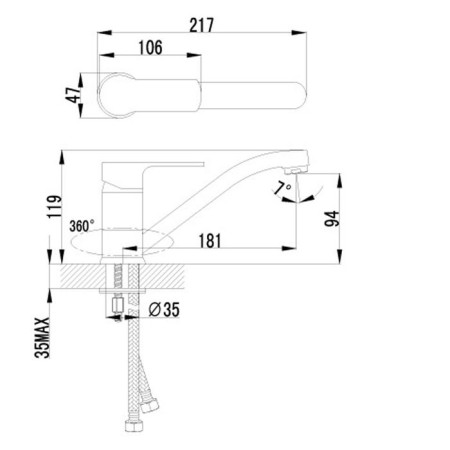 Lemark Plus Grace LM1504C kitchen mixer-1