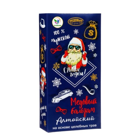 New Year's honey balm Altai "Male", 250 ml-1