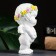 Figure "Angel Housing" White 8x9x14cm