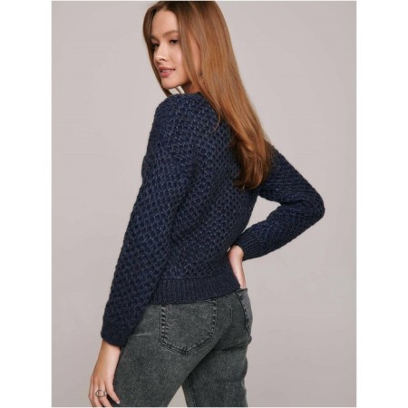 Jumper Female Conte Elegant, XS size, Midnight Blue color-1