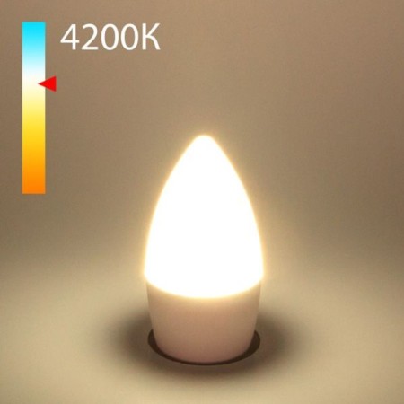 Candle LED lamp C37 Elektrostandard, 37x37x111 mm, 8W, E27, 860LM, 4200K