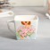 Tea couple ceramic "best gift" circle 150 ml, saucer 15.5x15.5 cm, white color