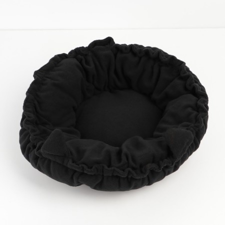 Animal bed lynx on a screed with ears, black color 30-30-50 cm-1