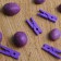 A set of clothespins for decor 50 pcs., Purple - 2.5 cm