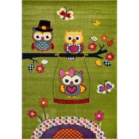 Rectangular carpet Merinos Rio, size 200x300 cm, color Green