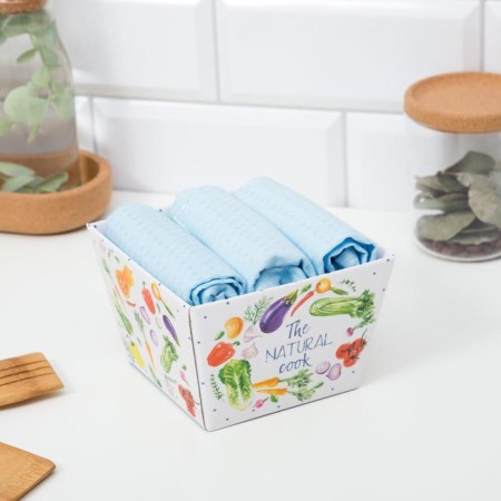 Set of towels "Ethel" Healthy Food 3 pcs, 100% cotton