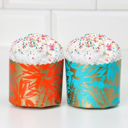 Paper form for cake "Fairytale Forest" 70 x 60 mm, mix-2