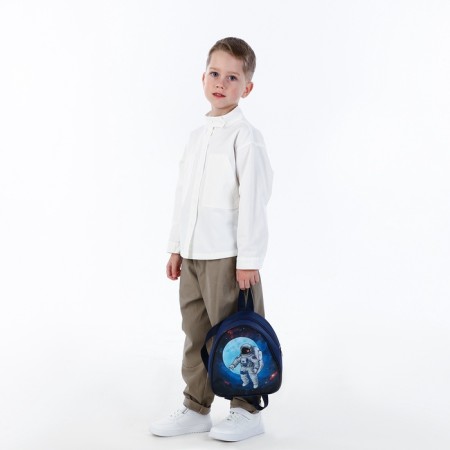 Children's backpack on a zipper, "chosen", blue color-5