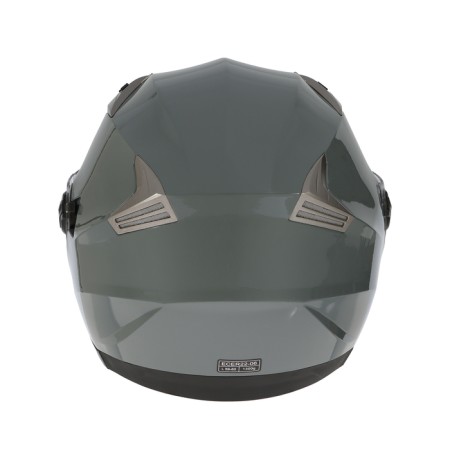 The helmet open with two visors, size L (59-60), model-BLD-708E, Gray glossy-7