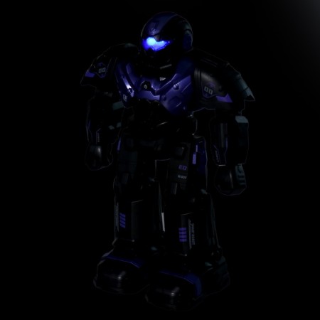 Radio -controlled robot "Hero", sound and light effects, purple color-5