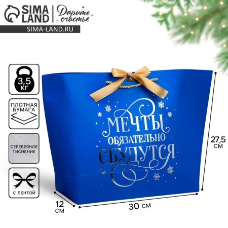 Gift package “Everything will come true”, 30 x 27.5 x 12 cm, New Year