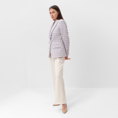 Jacket tweed double -breasted mist p. 50. lilac-2