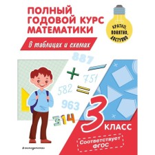 A full annual course of mathematics in tables and schemes. Grade 3. Ivanova M.A.