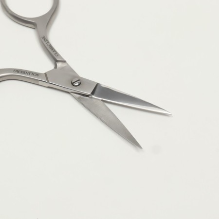 Scissors are manicure, straight, narrow, 9.5 cm, on the blist, the color is silver, 041-3