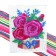 Cross -cross "Rose", set for creativity, 25 x 20 cm