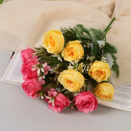 Букет "Роза индиголетта" 6х27 см, микс-4