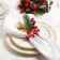 New Year's set of rings for napkins "Deer" 4 pcs, d = 9 cm, 100% p/e, felt