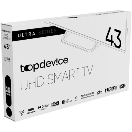 TV TopDevice TDTV43BS05U, 43 ", 3840x2160, DV3-T/T2/C/S2, HDMI3, USB2, Smarttv, Black-6
