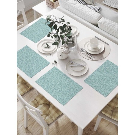Set of napkins for setting the table "frost", rectangular, size 32x46 cm, 4 pcs