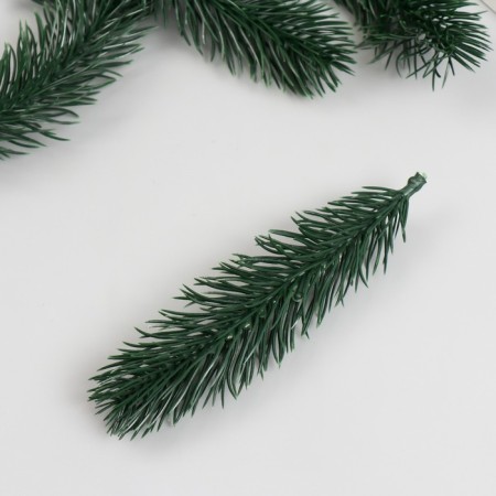 Decor for creativity "spruce branch" green 14.5 cm-1