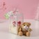Set gift "Bear Bezh with a bow" soap red roses 5 pcs, dew 7x7x12 cm