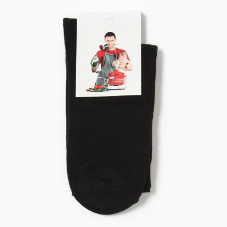 Socks men's husband, black color, size 27-29-2