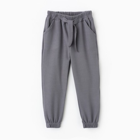 Pants for girls, gray color, height 110 cm-5