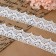 Knitted lace, 32 mm × 10 ± 1 m, white color