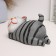 Piggy bank "Cat fat man on the stomach" gray, 10x18x9cm