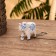 Souvenir "Elephant - Flower painting" Wood 8 cm