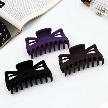 Hair crab "Classic" Matte geometry, 11 cm, mix-2