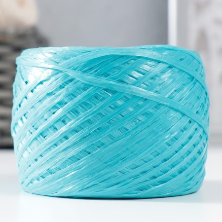 Yarn "for knitting mochecks" 100% polypropylene 400m/100 ± 10 g in the form of a ball (turquoise)