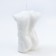 Figure candle "Male torso", 10 cm, white