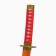 Souvenir weapon "Katana Ore Jiro", 72 cm, blade 51 cm/7 mm, wooden