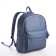Youth backpack of artificial leather with lightning, 4 pockets, blue color