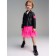 Eco -leather jacket for PlayTode girl, height 104 cm