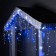 Garland "fringe" 3 × 0.6 m, IP44, UMS, white thread, 160 LED, glow of white and blue, blinking, 220 V