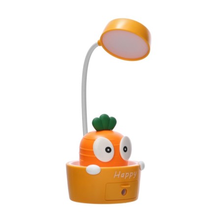 Touch-lamp with a carrot carrot planter LED, from USB/AKB 6 W Orange-yellow 8x6x25 cm Risalux-4