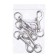 Carabiner with a semicircular base, 6.5 cm (eyeless width 1.4 cm)