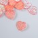 Decor for creativity Plastic "Heart" holography pink set 20 pcs 1.6x1.6 cm