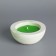 Aromatic candle in concrete "hemisphere", 9x4 cm, green, mint
