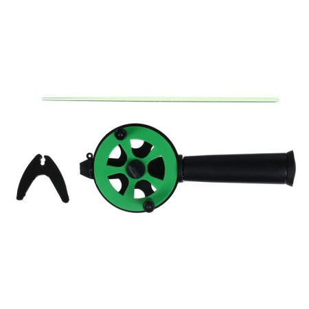 Winter fishing rod "Profi" UP-2, pen Plastic, whip polycarbonate, green color-4