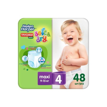 Helen Harper Soft & Dry Maxi 4 (9-15 kg), 48 pcs