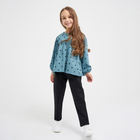 Pants for girls, black color, height 110 cm
